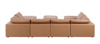 1100 Divanitalia Top-grain Italian Leather 9-Piece Sectional Sofa with Chaise