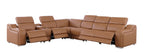 1116 Divanitalia 7-Piece L-Shaped Sectional Sofa in Top Grain Italian Leather with 4 Power Recliners & Power Headrests - Cognac - SKU 1116-COGNAC-7PC-4PWR-SECTIONAL - GROUP - view 4