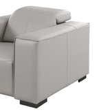 1208 Leather Reclining Set - Sofa & Loveseat with 4 Power Recliners