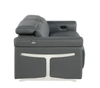 1126 Divanitalia Power Reclining Sofa in Top Grain Italian Leather with 2 Power Recliners & Power Headrests
