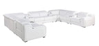 1116 Divanitalia 12-Piece U-Shaped Sectional Sofa in Top Grain Italian Leather with 4 Power Recliners & Power Headrests