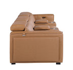 1224 Divanitalia 5-Piece Modular Power Reclining Sofa in Top Grain Italian Leather with 3 Power Recliners & Power Headrests - Cognac - SKU 1224-COGNAC-5.3-HT - view 6
