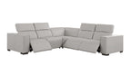 1208 Leather Reclining Set - Sofa & Loveseat with 4 Power Recliners
