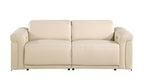 1126 Divanitalia Power Reclining Sofa in Top Grain Italian Leather with 2 Power Recliners & Power Headrests - Beige