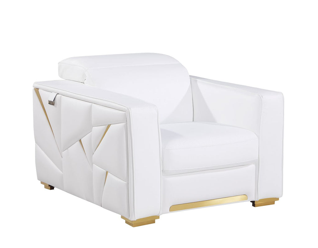 1120 Divanitalia Chair with Adjustable Headrest in Top-grain Italian Leather