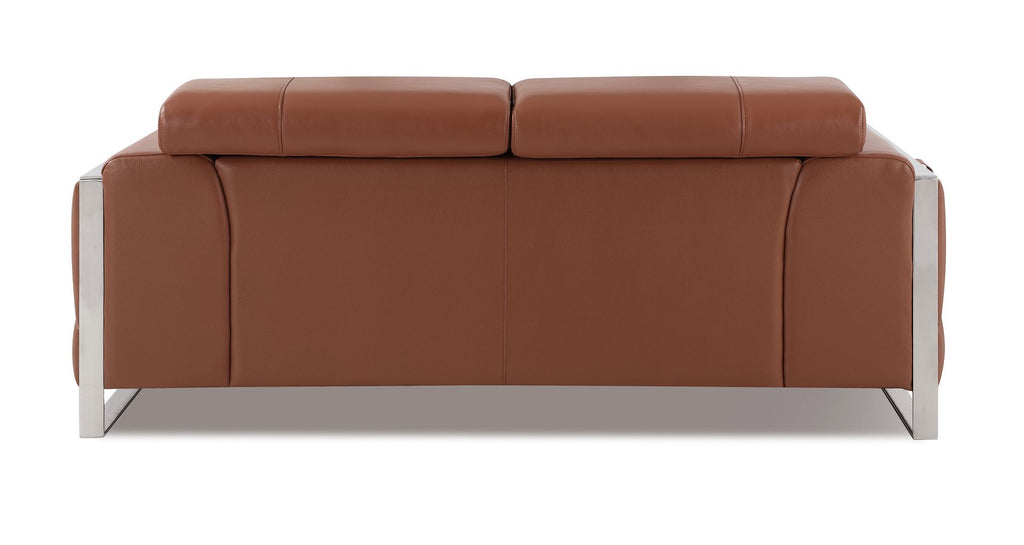 903 Divanitalia Loveseat with Adjustable Headrest in Top-grain Italian Leather