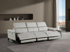1246 Divanitalia Modular Power Triple Reclining Sofa with Power Reclining Headrests - Top Grain Italian Leather - Light Grey - SKU 1246-LT-GREY-3.3-HT - view 2