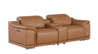 9762 Divanitalia 6-Piece Modular Power Reclining Sofa and Console Loveseat Set with 5 Power Recliners in Top Grain Italian Leather - Cognac - SKU 9762-COGNAC-6.5-HT - view 7