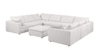 1100 Divanitalia 9-Piece U-Shaped Sectional Sofa in Top-grain Italian Leather