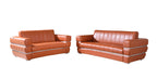 904 Divanitalia 2-Piece Sofa Set in Top-grain Italian Leather - Camel - SKU 904- CAMEL 2PC (S/L) - GROUP - view 2