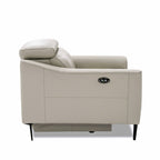 Eden - Modern Grey Leather Armchair