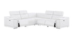 2679 5-Piece L-Shaped Power Reclining Sectional Sofa in Genuine Leather - 3 Recliners