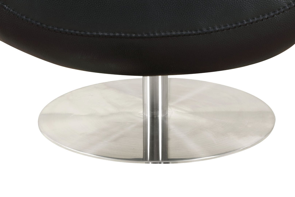C74 Divanitalia Swivel Chair in Top-grain Italian Leather