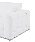 998 Divanitalia Cream Left Arm Facing Sectional Sofa in Top-grain Italian Leather