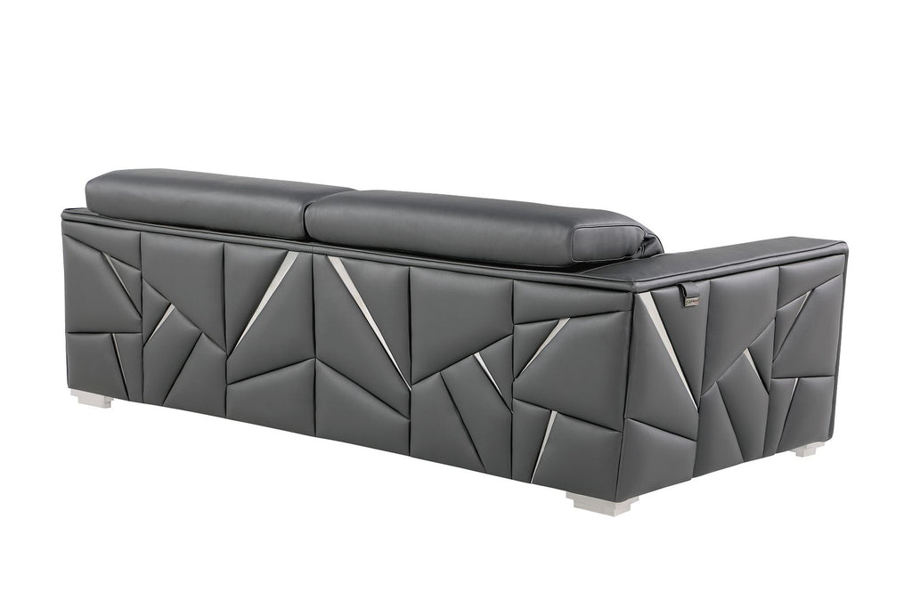 1120 Divanitalia Loveseat with Adjustable Headrest in Top-grain Italian Leather