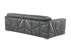 1120 Divanitalia Loveseat with Adjustable Headrest in Top-grain Italian Leather