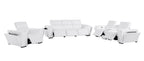 1224 Divanitalia 7-Piece Modular Power Reclining Sofa, Loveseat & Chair Set in Top Grain Italian Leather with 6 Power Recliners & Power Headrests - White - SKU 1224-WHITE-7.6-HT-3PC - view 4