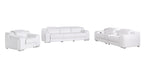 1116 Divanitalia 7-Piece Modular Power Reclining Sofa, Loveseat & Chair Set in Top Grain Italian Leather with 6 Power Recliners & Power Headrests - White - SKU 1116-WHITE-7.6-HT-3PC - view 3