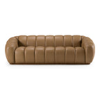 Divani Casa Ekwok - Modern Tan Leather Sofa