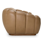 Ekwok - Modern Tan Leather Sofa