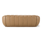 Ekwok - Modern Tan Leather Sofa