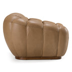 Divani Casa Ekwok - Modern Tan Leather Chair