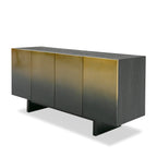 Elmira - Glam Black Ash + Gradient Stainless Steel Buffet