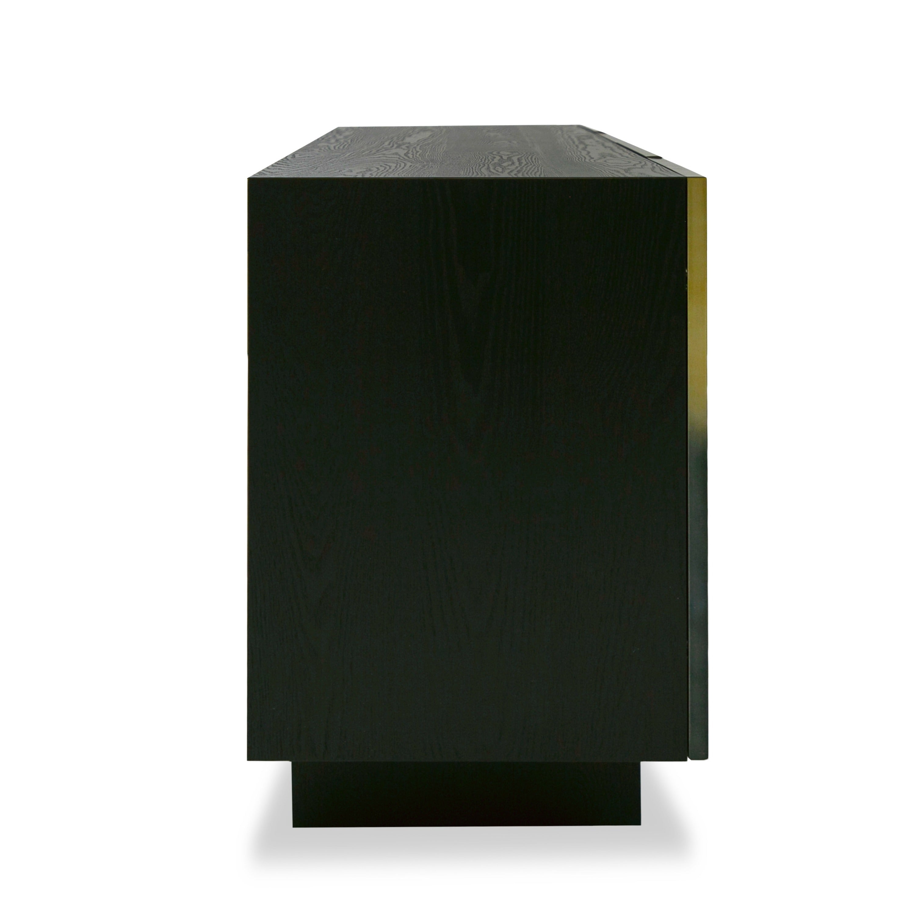 Elmira - Glam Black Ash + Gradient Stainless Steel Buffet