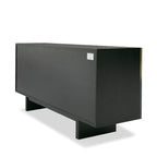 Elmira - Glam Black Ash + Gradient Stainless Steel Buffet