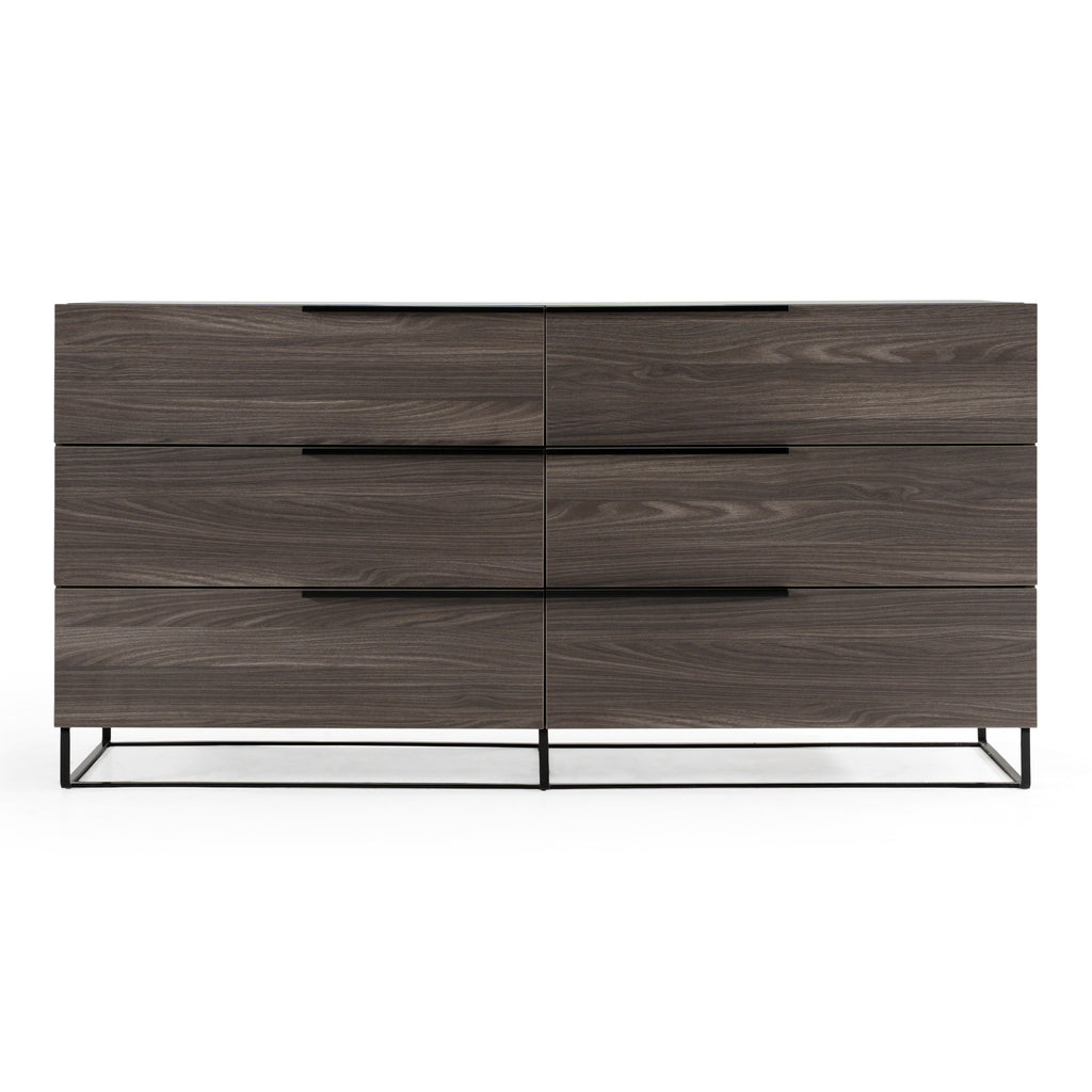 Enzo Italian Modern Grey Oak Dresser