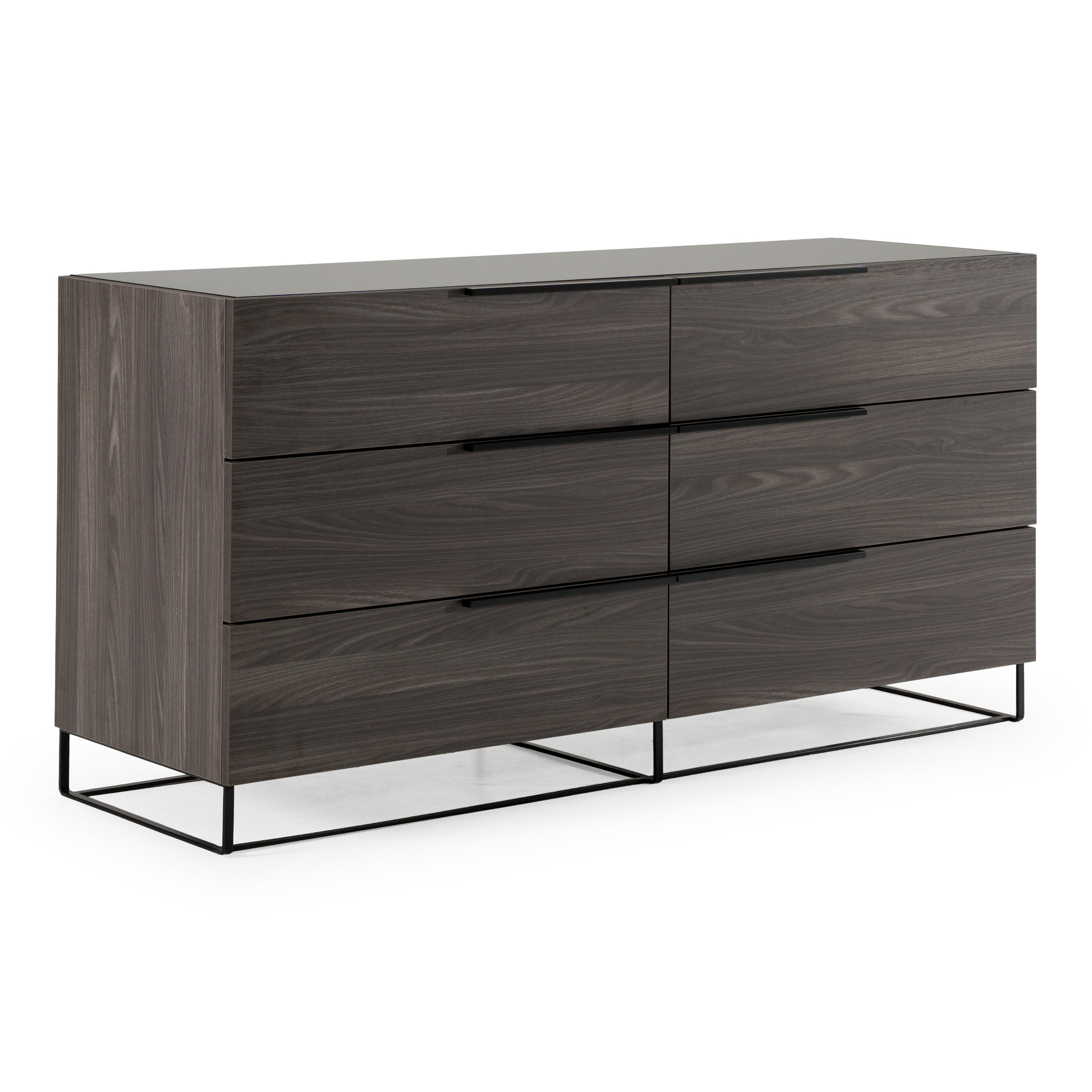 Enzo Italian Modern Grey Oak Dresser