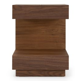 Esso - Contemporary Walnut Tall Nightstand
