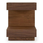 Esso - Contemporary Walnut Tall Nightstand