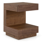 Esso - Contemporary Walnut Tall Nightstand