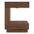 Esso - Contemporary Walnut Tall Nightstand