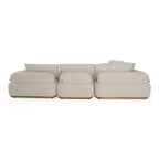 Evans - Contemporary Off-White Fabric Modular Sectional Sofa - Contemporary Off - White Fabric Modular Sectional Sofa