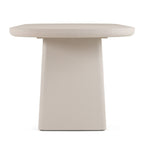 Evermore - Modern Grey Faux Cement Oval Dining Table