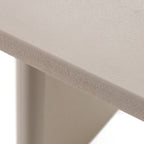Evermore - Modern Grey Faux Cement Oval Dining Table