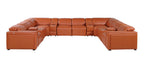 1224 Divanitalia 12-Piece U-Shaped Sectional Sofa in Top Grain Italian Leather with 4 Power Recliners & Power Headrests