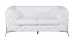 970 Divanitalia 3-Piece Sofa Set in Top-grain Italian Leather - White - SKU 970- WHITE 3PC (S/L/CH) - GROUP - view 6