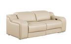 1116 Divanitalia 2-Piece Modular Power Reclining Loveseat in Top Grain Italian Leather with 2 Power Recliners & Power Headrests