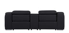 1116 Divanitalia 3-Piece Modular Power Reclining Console Loveseat in Top Grain Italian Leather with 2 Power Recliners & Power Headrests
