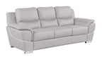 4572 Modern Genuine Leather 2-Piece Sofa Set - Light Grey - SKU 4572 LIGHT GREY 2PC (S/L) - GROUP - view 4