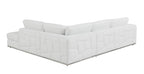 998 Divanitalia Cream Right Arm Facing Sectional Sofa in Top-grain Italian Leather - White - SKU 998-Sectional-RAF-CHAISE-WHITE - view 9