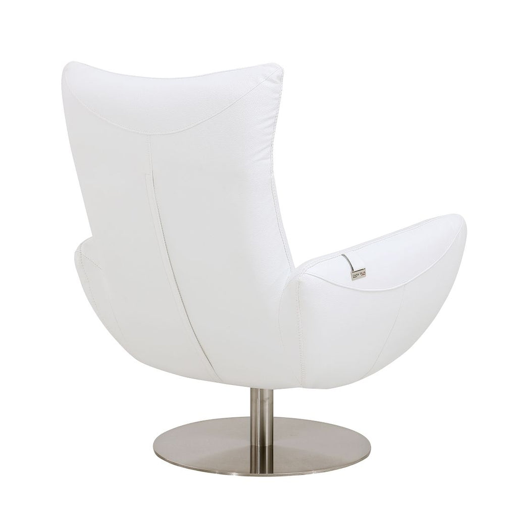 C74 Divanitalia Swivel Chair in Top-grain Italian Leather