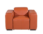 1126 Divanitalia Top Grain Italian Leather Power Reclining Chair with Power Headrests