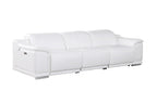 9762 Divanitalia 3-Piece Modular Power Reclining Sofa with 2 Power Recliners in Top Grain Italian Leather