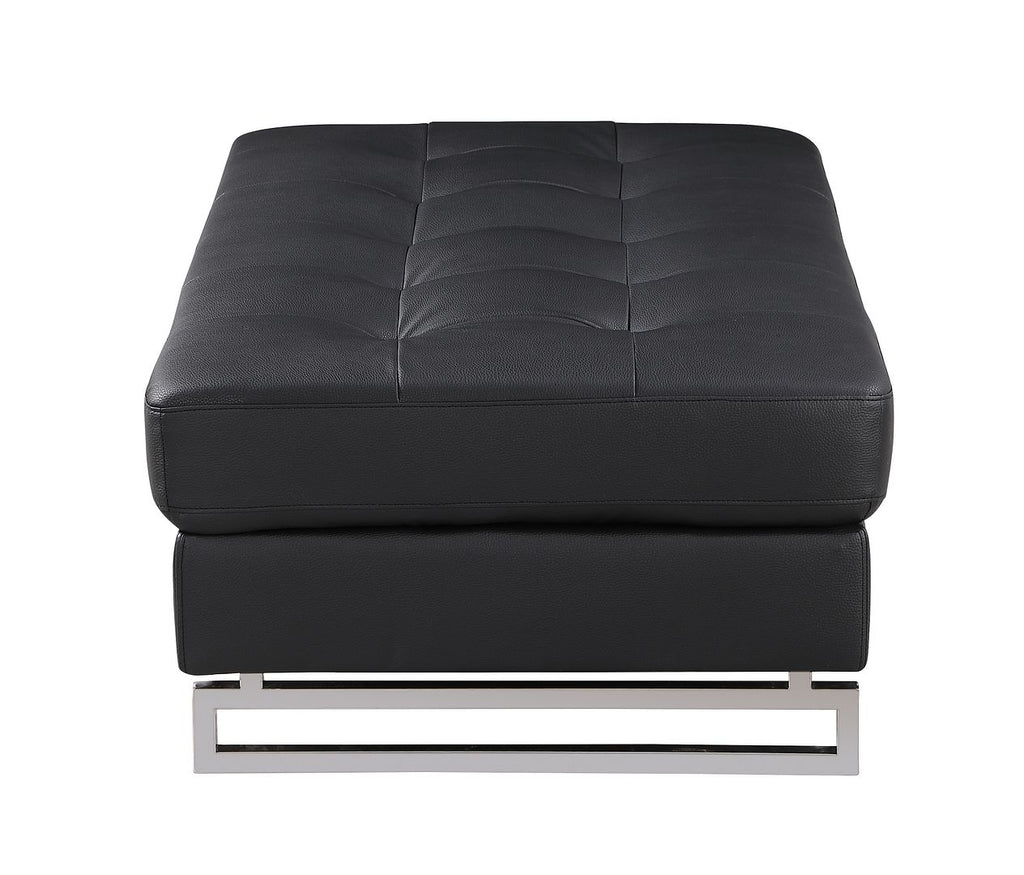 8136 Genuine Leather Ottoman