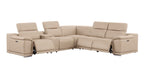 2679 6-Piece L-Shaped Power Reclining Sectional Sofa in Genuine Leather - 3 Recliners