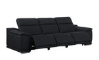 9762 Divanitalia 3-Piece Modular Power Reclining Sofa with 3 Power Recliners in Top Grain Italian Leather
